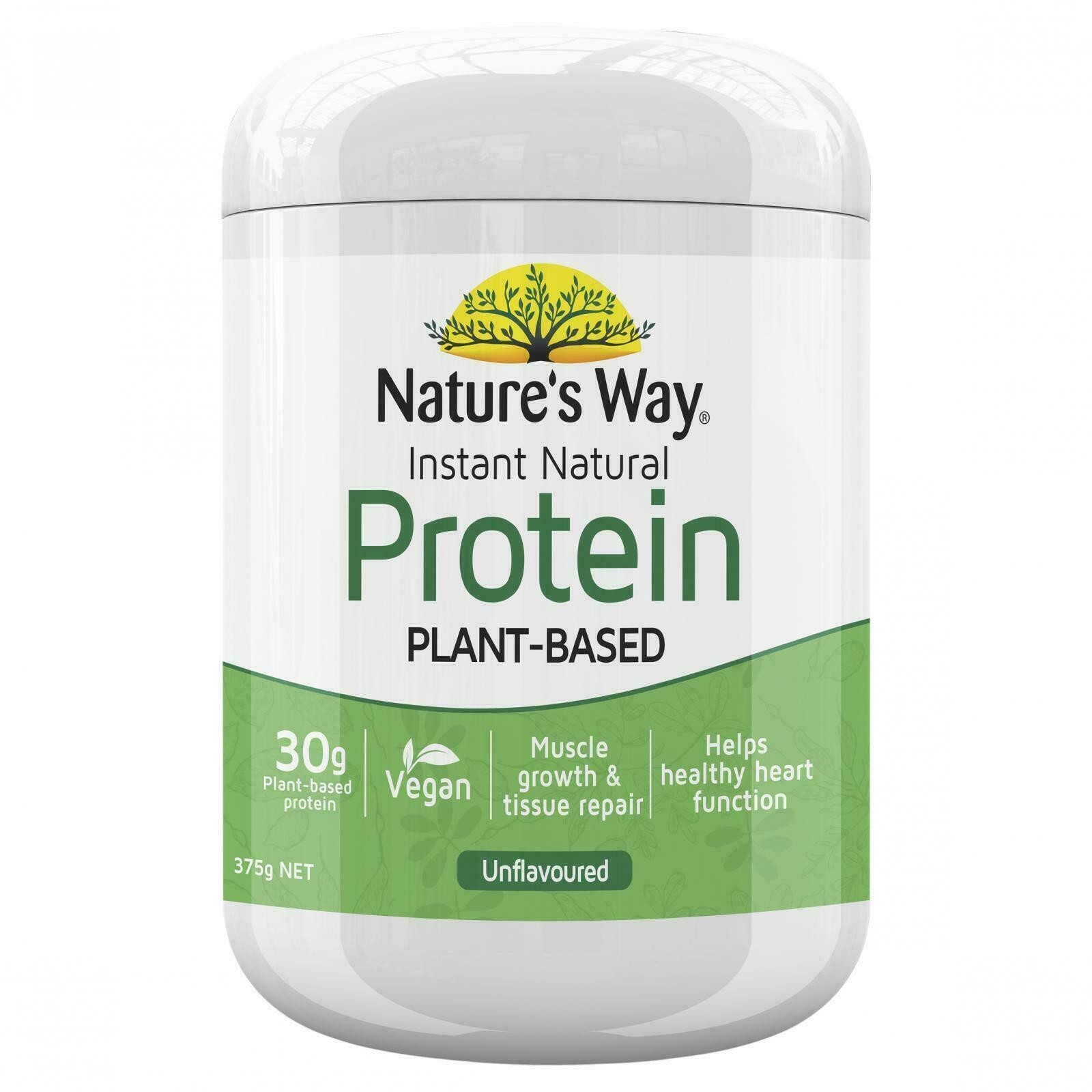 New Nature’s Way Instant Natural Protein Unflavoured 375g Natures Plant-Based