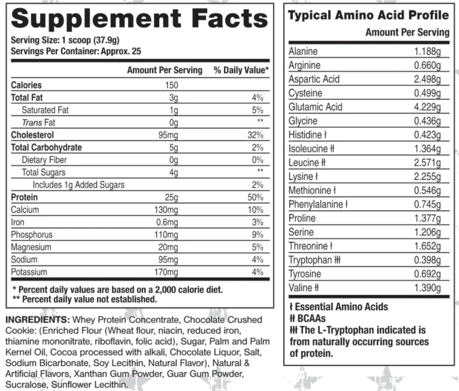 PROTEIN (WHEY) W/ AMINOS – ‘Mercia Labz – Patriot’s Whey: Double Stuffed [2lbs]