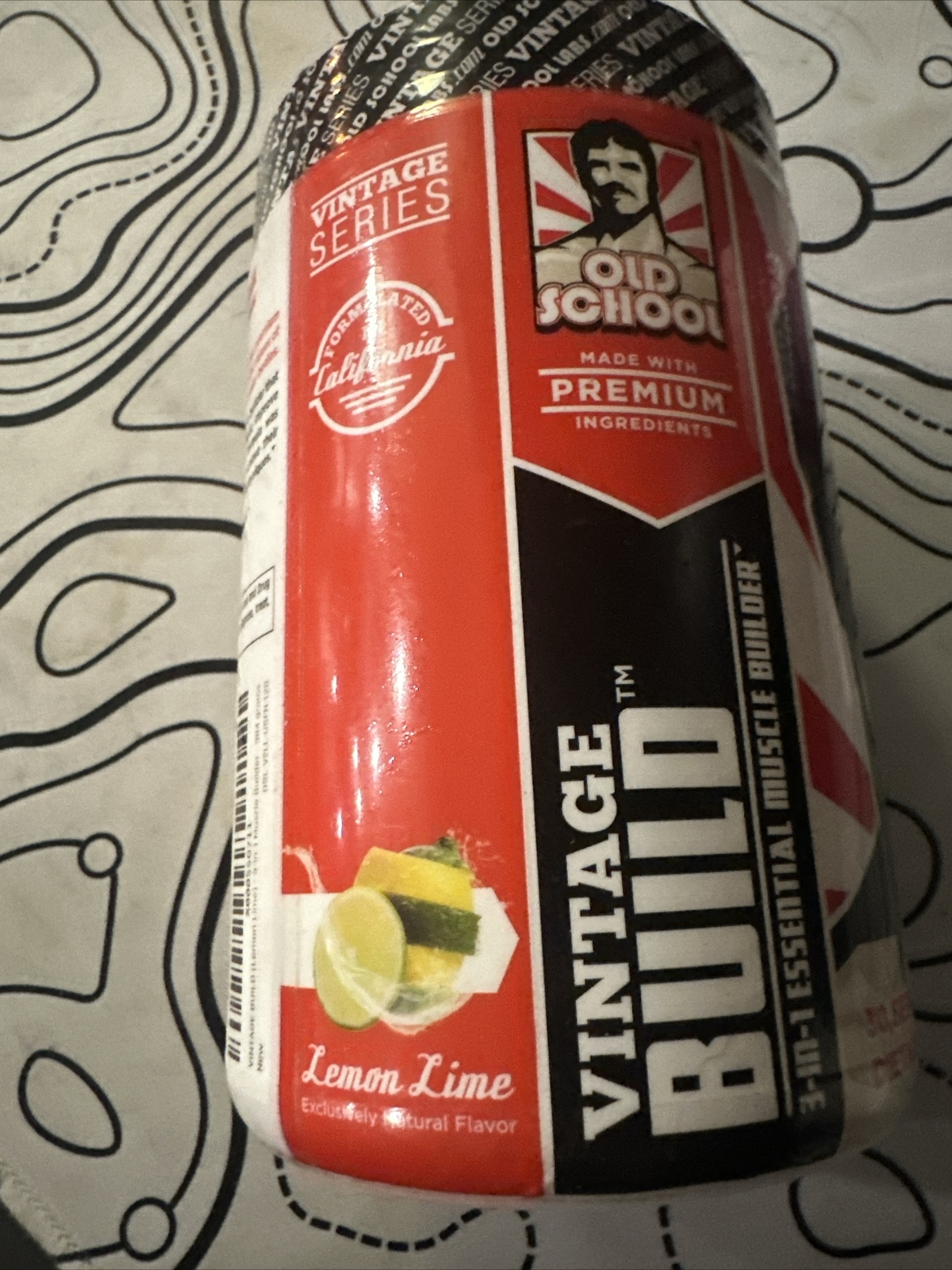 Old School Labs Vintage Build 3-1 Essential Muscle Builder Supplement Lemon Lime