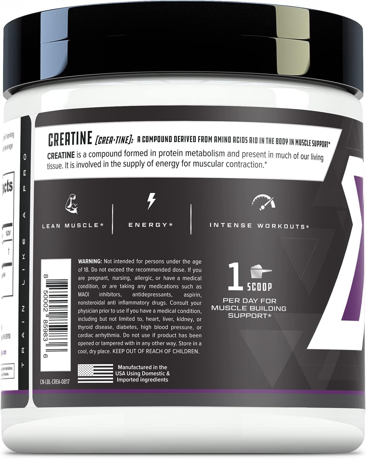 Pure Creatine Monohydrate – 5g for Muscle Growth & Strength – 50 Servings