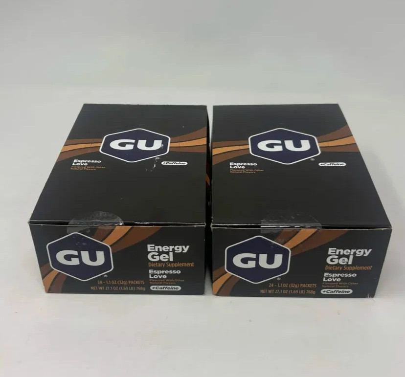 Gu Energy Gels Espresso Love – 32g – **LOT OF 2** TOTAL OF 48 PACKS