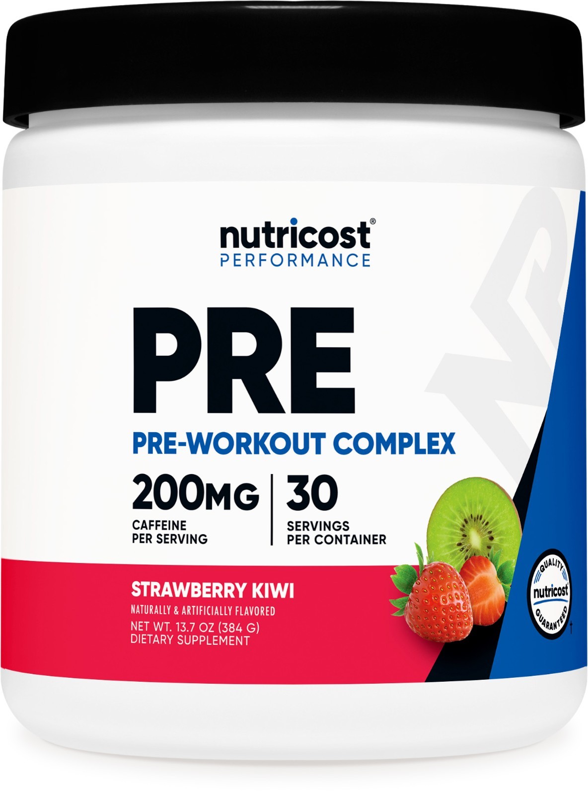 Nutricost Pre-Workout Powder (Strawberry Kiwi) 30 Servings – GMO-Free
