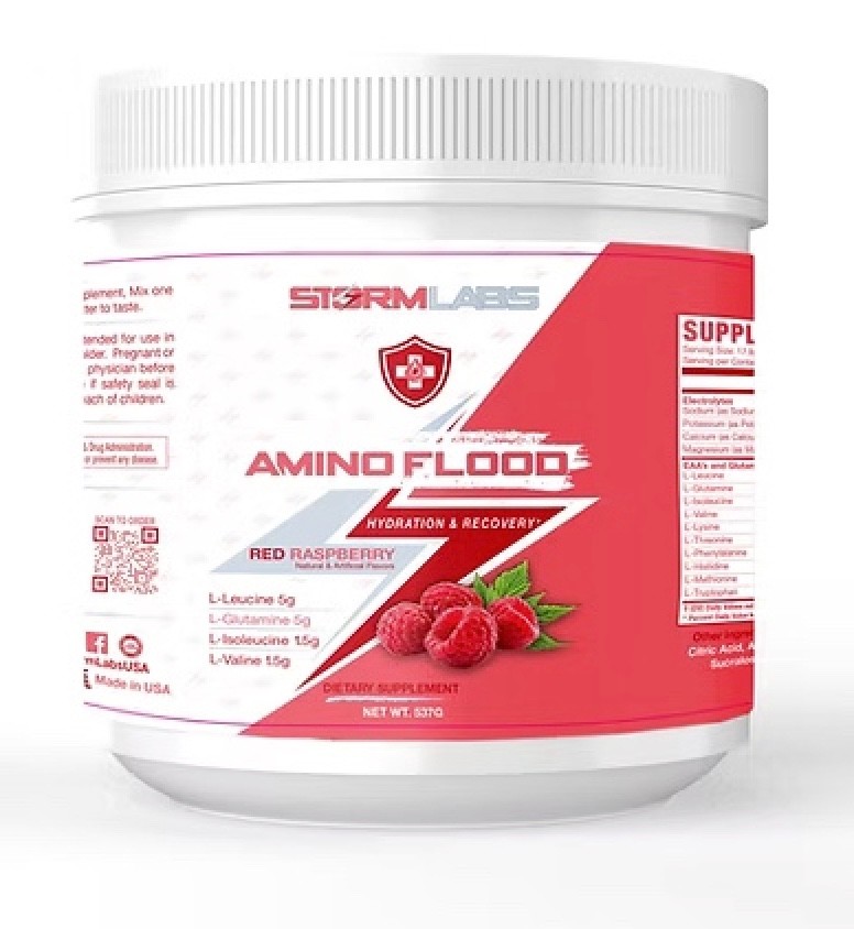 Storm Labs – Amino Flood EAAs – Red Raspberry (30 servings)