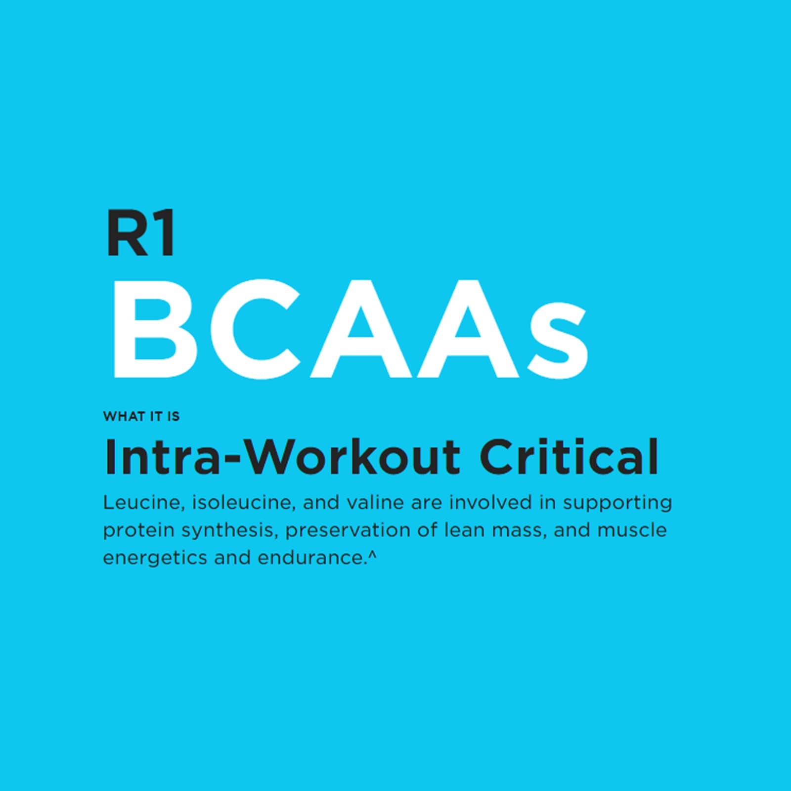 RULE 1 BCAA 60 serv Unflavored Branched Chain Amino Acids 318g