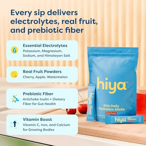Kids Hydration with Electrolytes – Zero Added Sugar Fruit Punch Flavored Kids