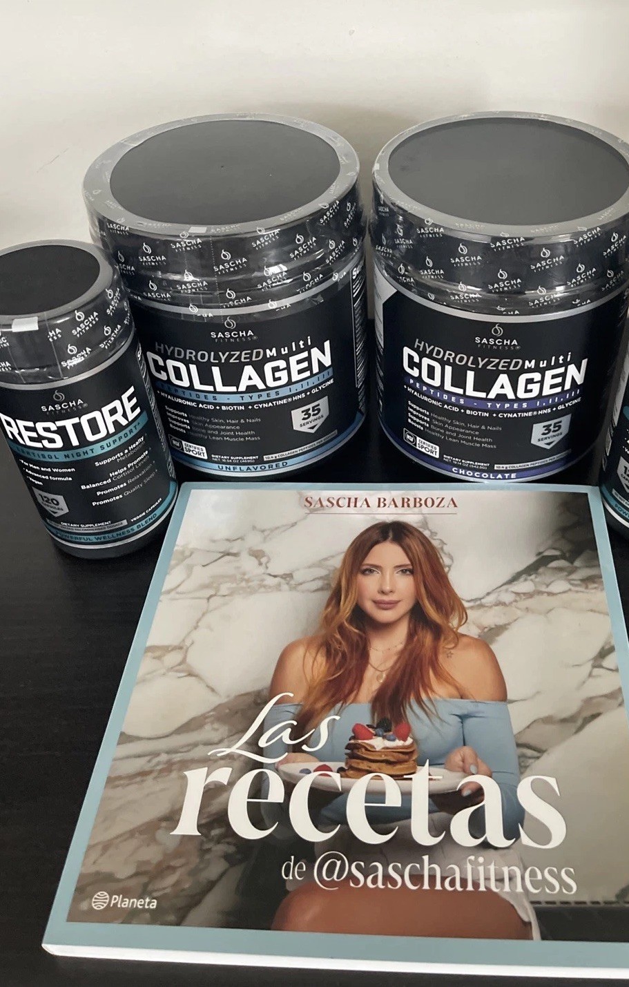 Sascha Fitness Combo 2 Collagen, 1 Restore, & Gift Book Recetas