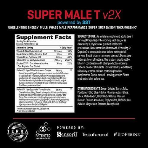 PERFORMIX SUPER MALE T V2X 120 Caps