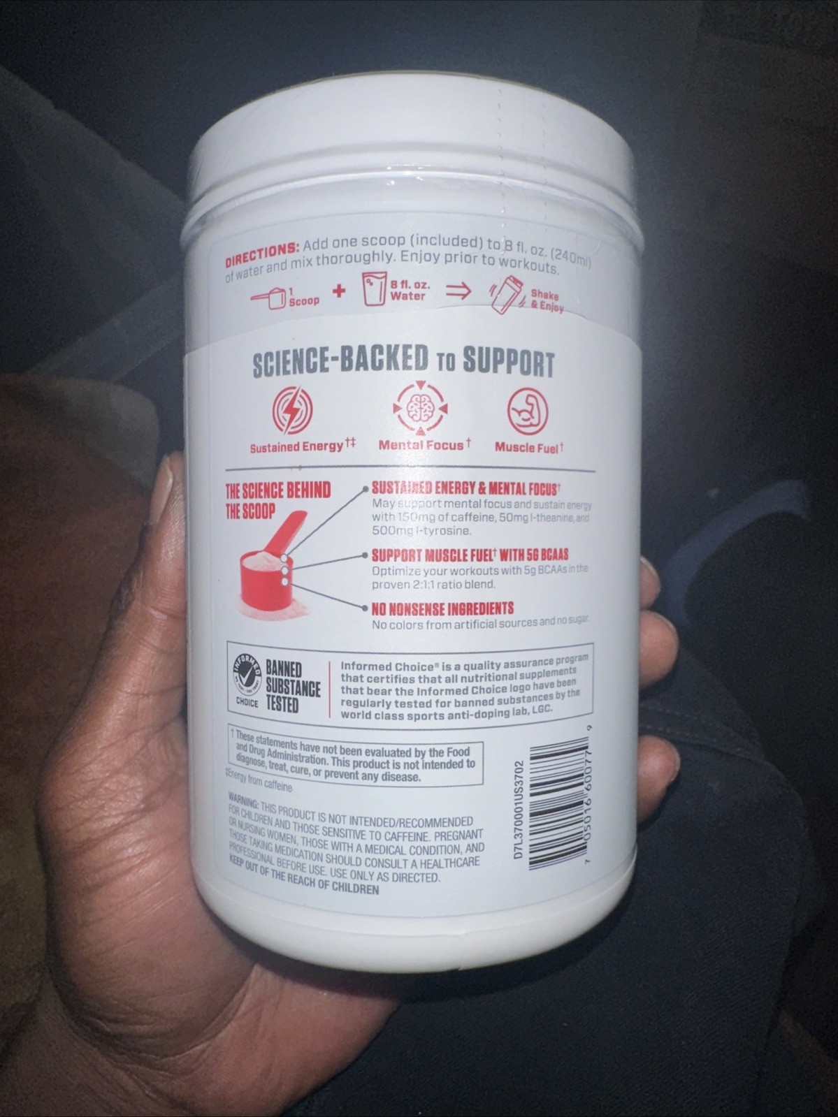 Dymatize Energyze Pre Workout Powder Strawberry Lemonade Flavor, 150mg- Exp.2/27