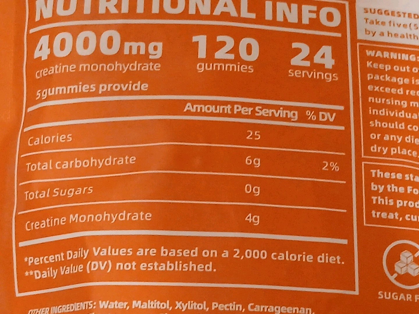 Razuhu Creatine Monohydrate Gummies – 120 Gummies
