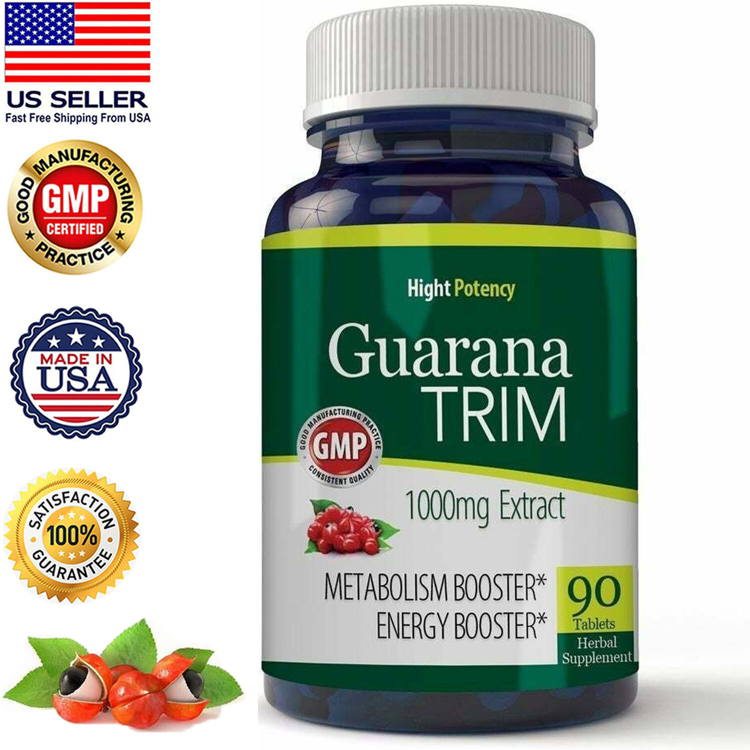 Guarana Extract Energy Support & Shape Control Weight Management Supplement 60ml