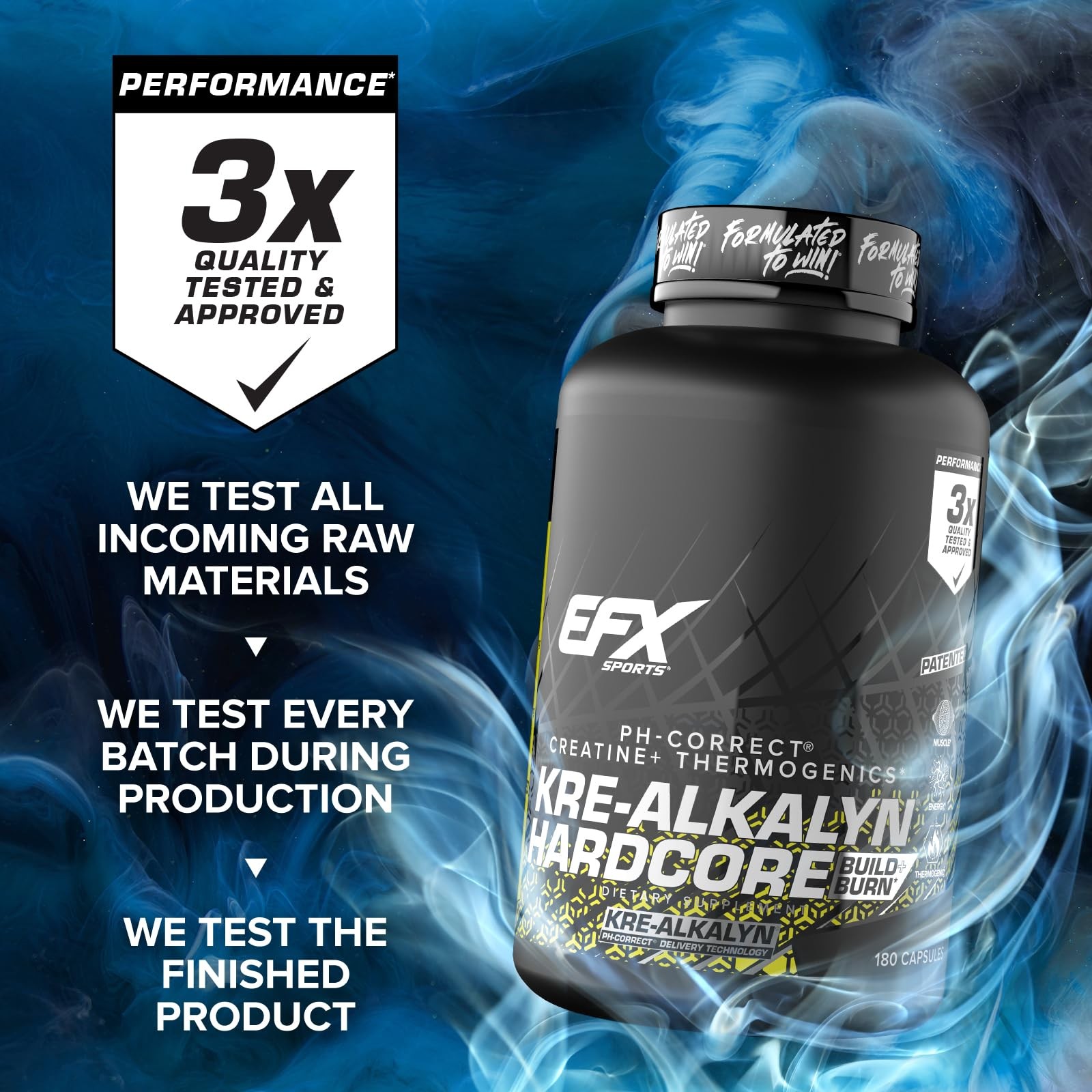 Kre-Alkalyn Hardcore | Thermogenic pH Correct Creatine Monohydrate Pill Suppl…