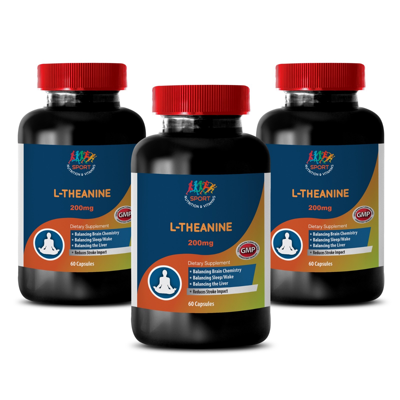Organic Theanine – L-THEANINE EXTRACT 200MG – Supports Active Body Health – 3Bot