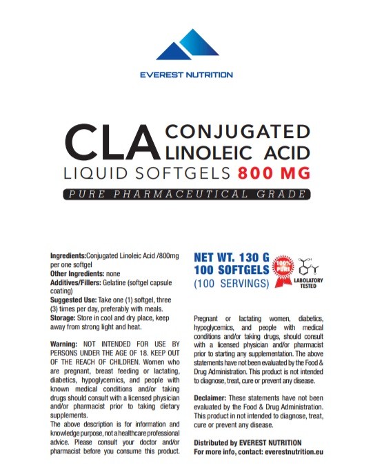 CLA 800MG SOFTGEL PURE PHARMACEUTICAL QUALITY FAT BURNER ANTI CELLULITE