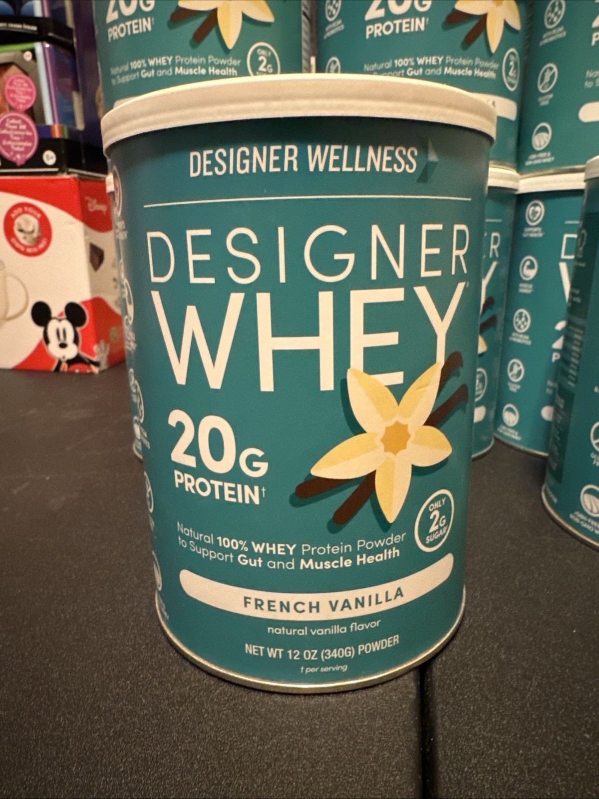 Designer Whey Natural 100% Whey Protein Powder French Vanilla, 12oz
