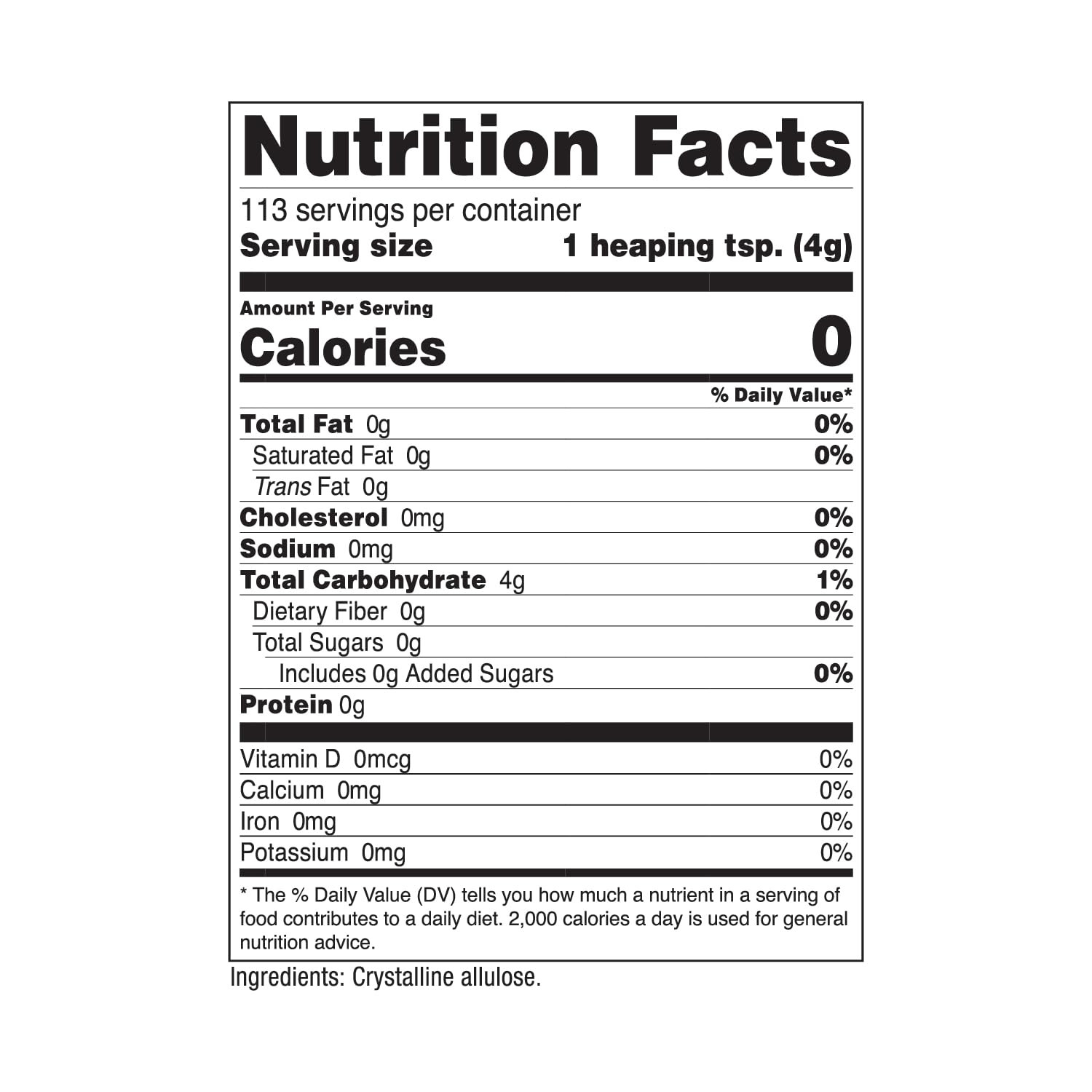 Allulose Sweetener (1 LB) – KETO Sugar, 0 Calorie, Low Carb, Natural Sugar Alter