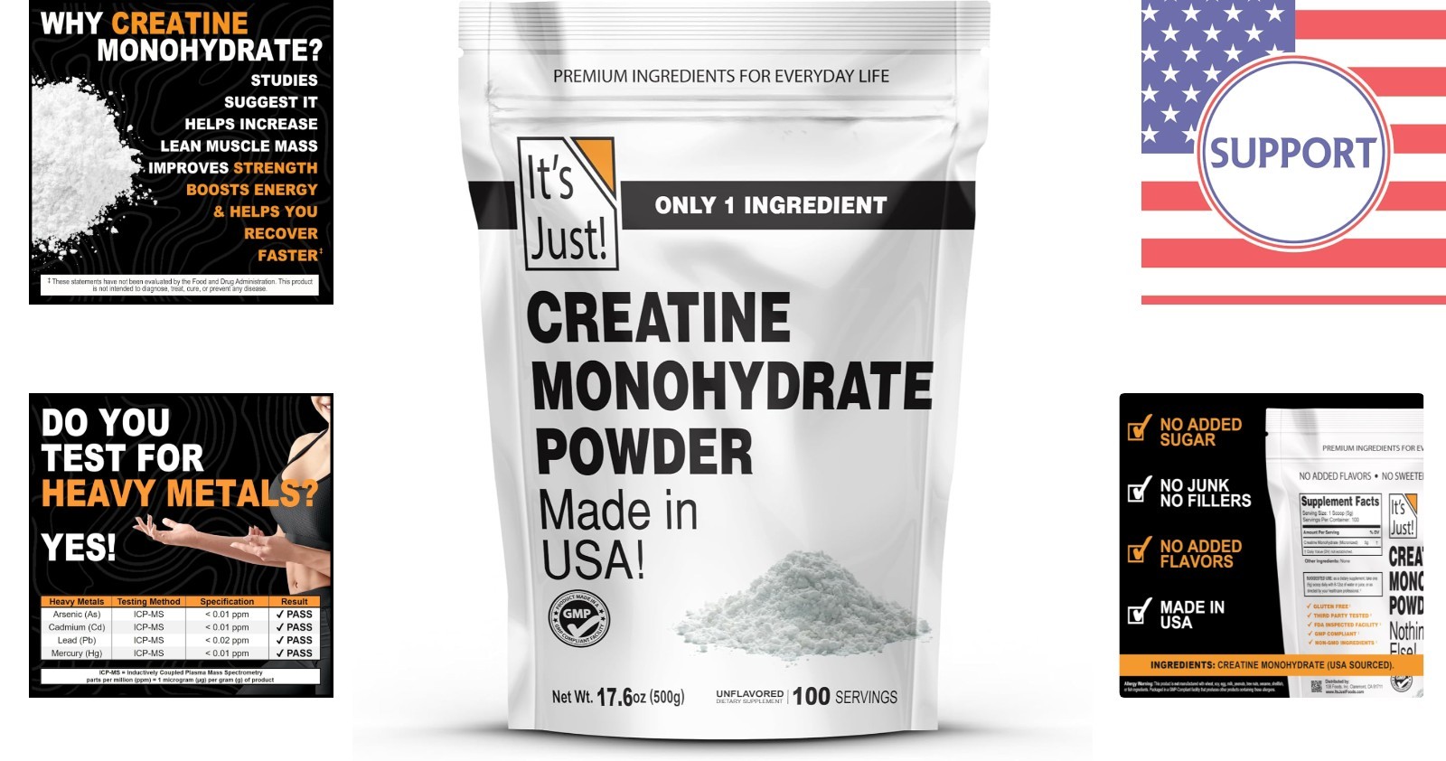 Micronized Creatine Monohydrate Powder – 500g Canister, 5g Easy Mix Serving