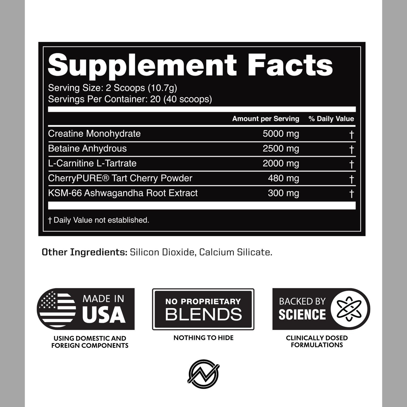 Post Workout Recovery Powder – Creatine Monohydrate, KSM-66 Ashwagandha & Tar…