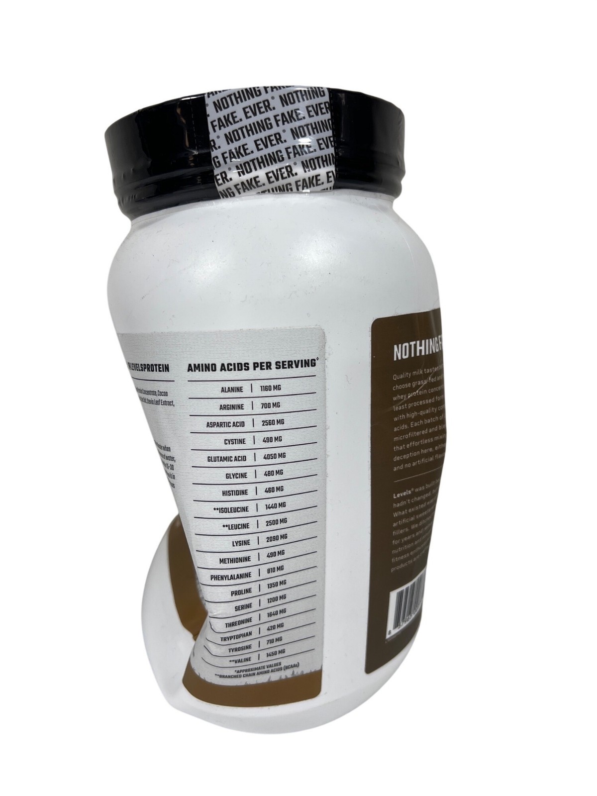 Levels, Grass Fed Whey Protein Powder, Double Chocolate, 2 Lb Damaged Container
