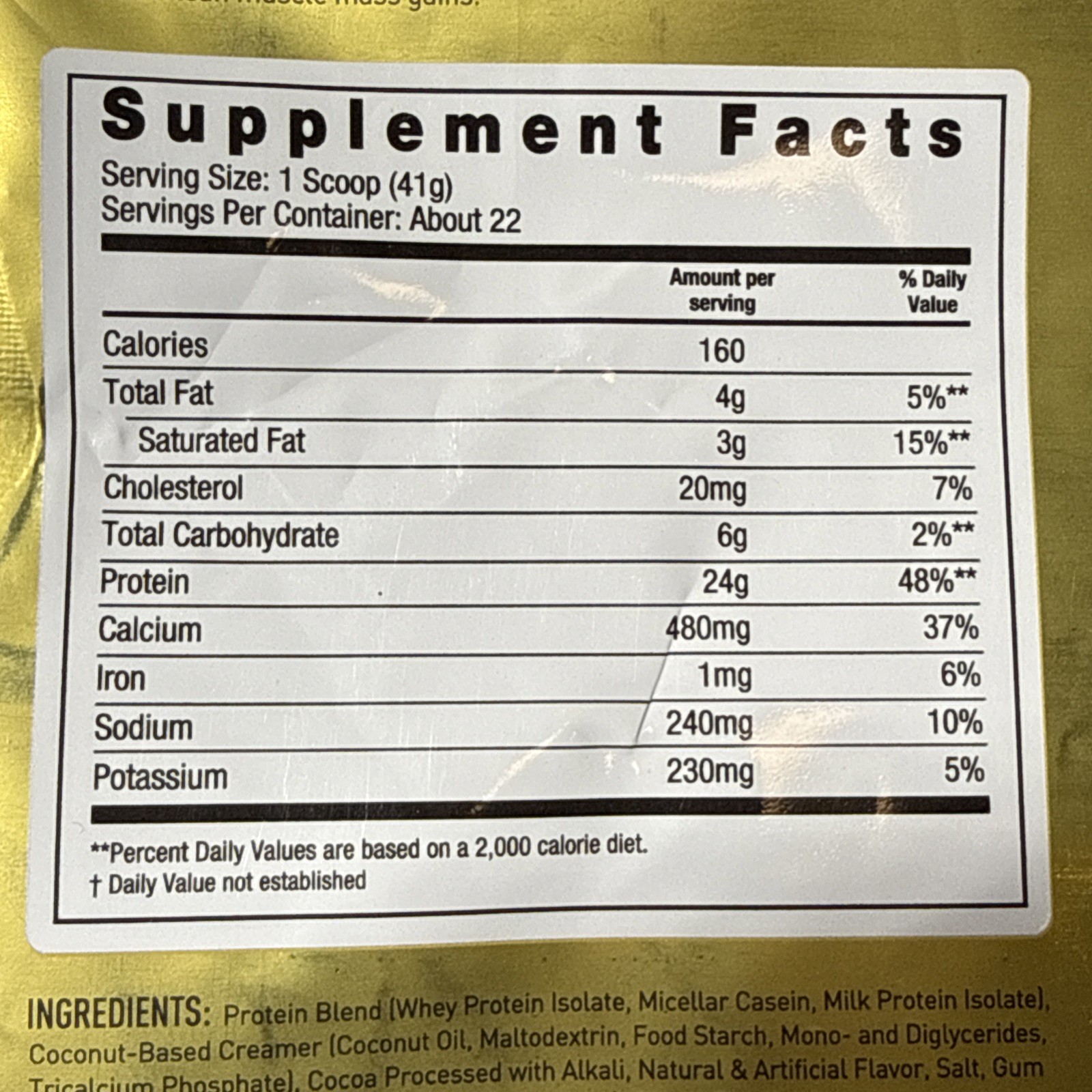 Pro JYM Chocolate Peanut Butter Protein 22 Servings Whey Casein Milk Blend