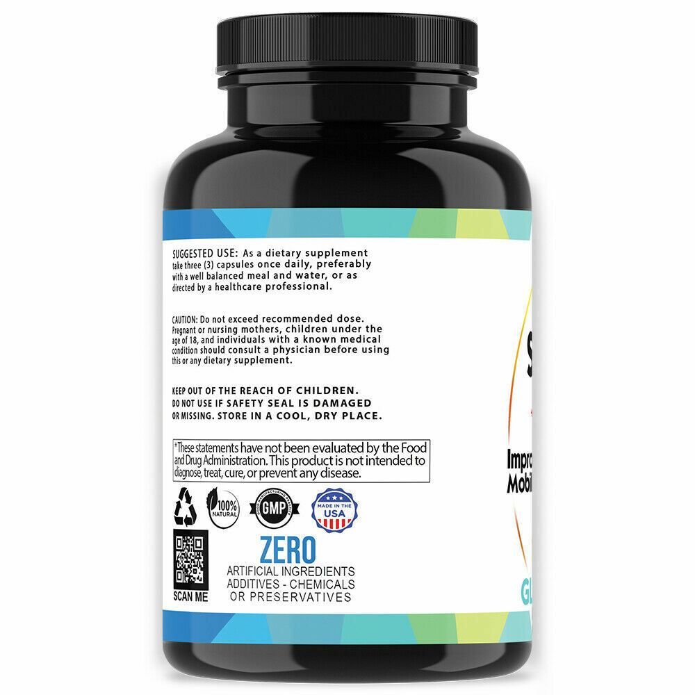 Angry Supplements Joint Support Turmeric Glucosamine Anti Inflammatory Mobility