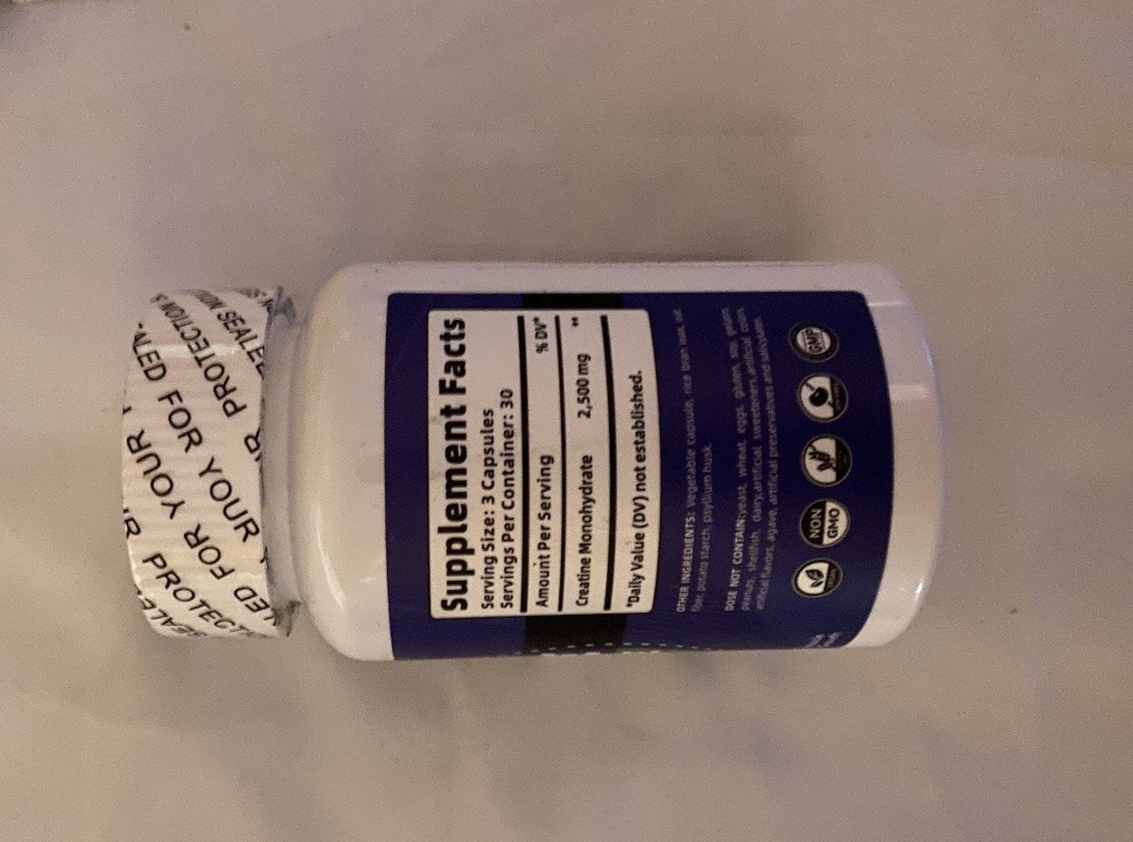 NoavII Creatine Monohydrate Muscle Gain 90 Capsules Exp. 07/2026