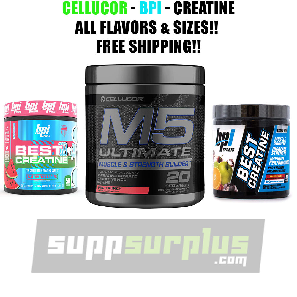 Cellucor -BPI – EVL – Creatine – M5 Ultimate – BPI Best Creatine ALL Mega Sale