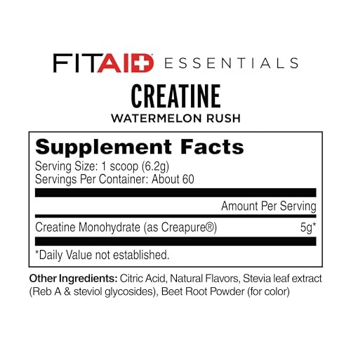 Creatine Monohydrate Powder Watermelon 60 Servings Pre Workout