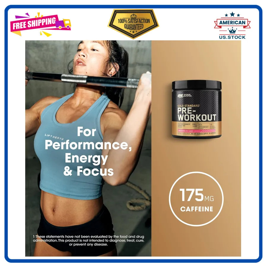 Optimum Nutrition Gold Standard Pre-Workout Watermelon Candy 30 Servings