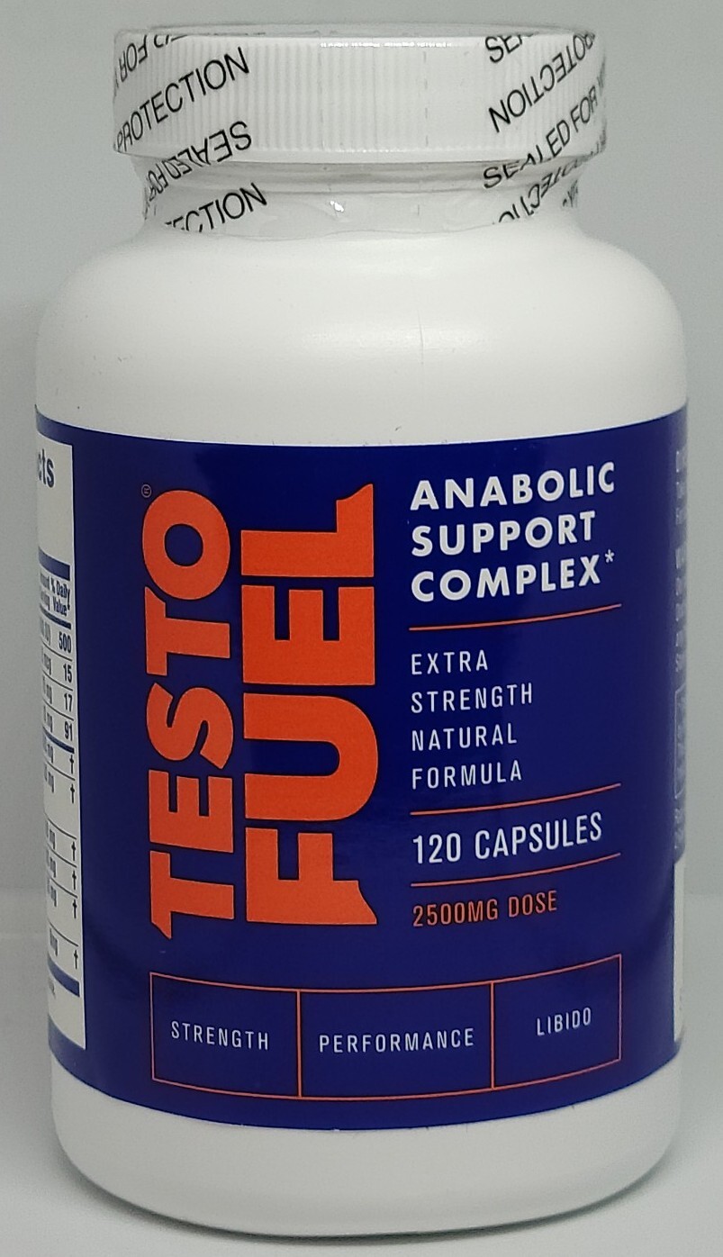 Testo Fuel Natural Testosterone Booster 120 Capsules New Sealed Best By 04/2026