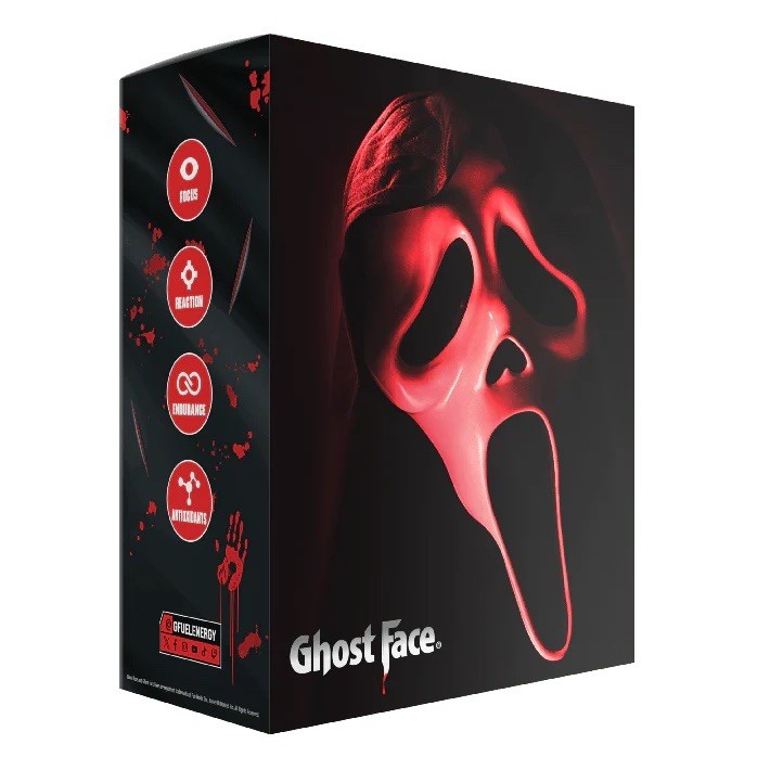 G FUEL Ghostface Scream Collector’s Box 40 Serving Tub Shaker Sticker