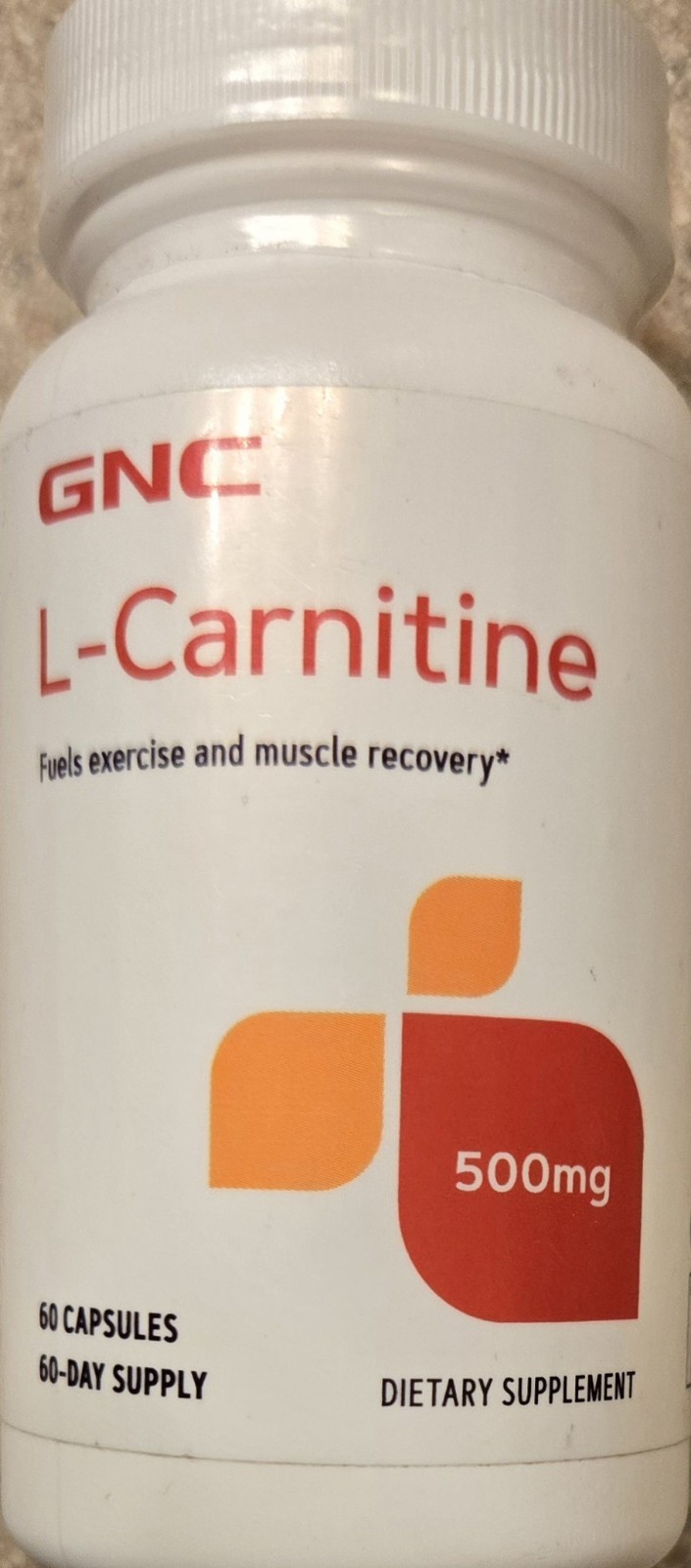 GNC L-CARNINTINE 500 mg 60 Capsules ( 60 Servings ) BEST BY 10/26