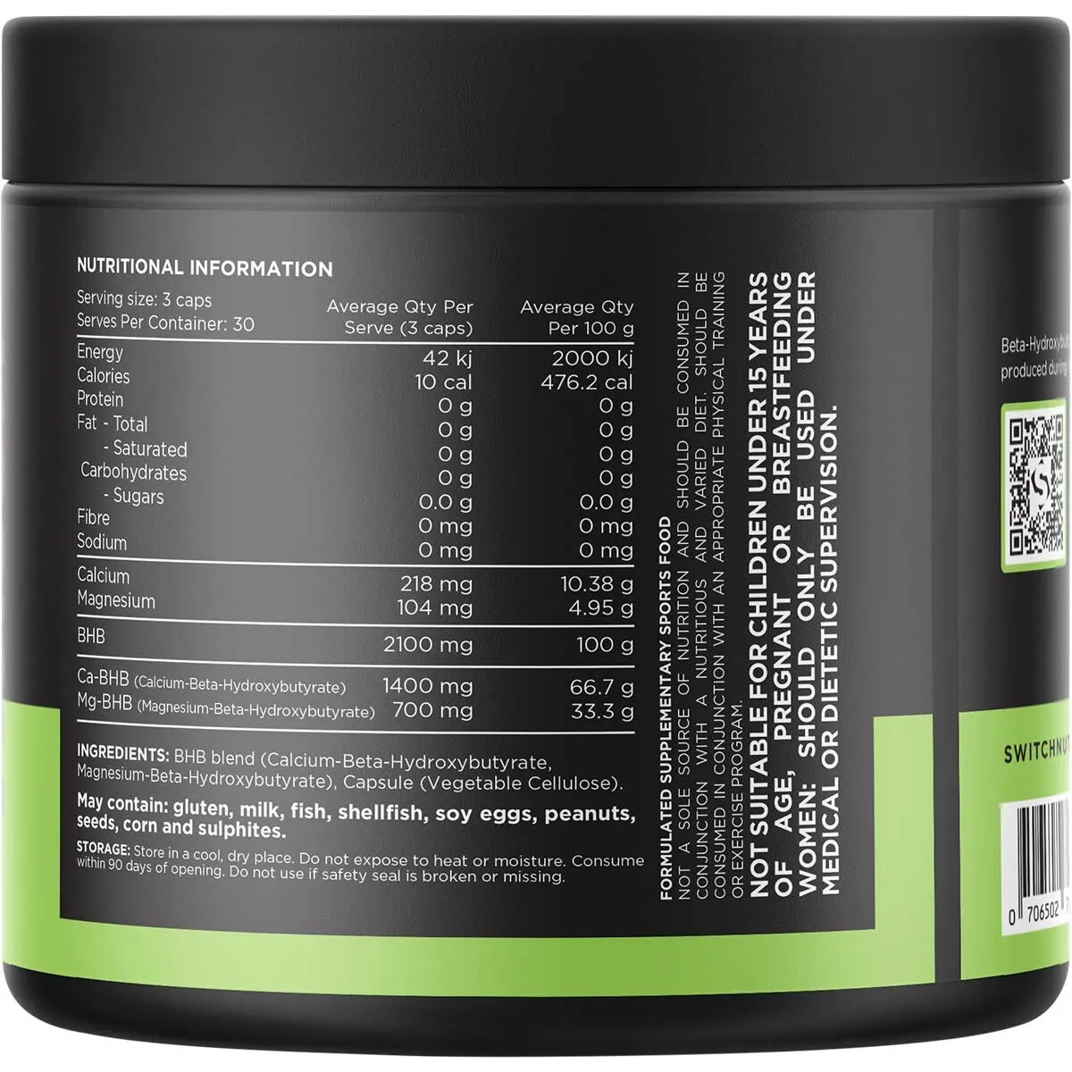 New Switch Nutrition BHB 90 Capsules