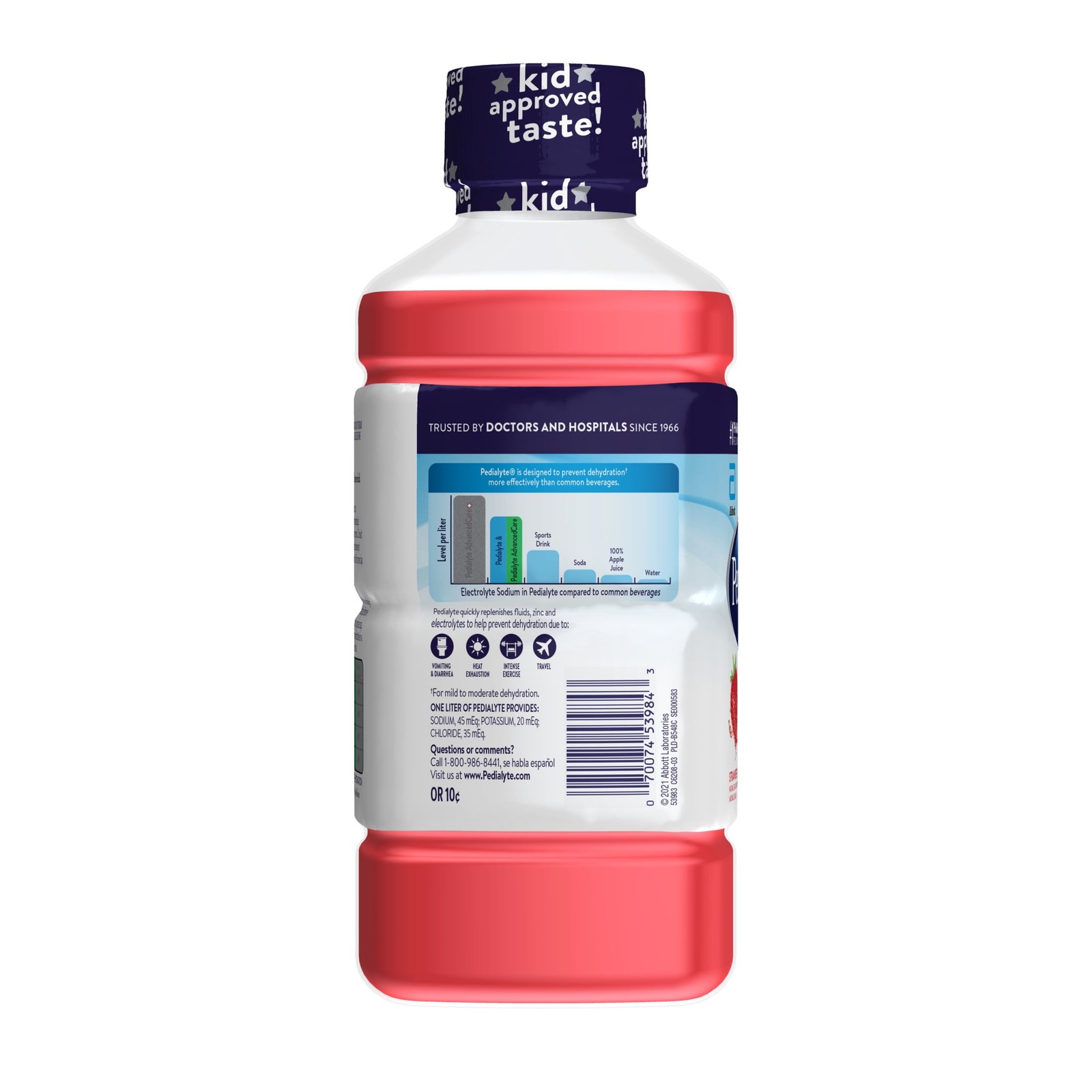Pedialyte Electrolyte Drink, Strawberry, 1 Liter,NEW PRODUCT EXPLOSION