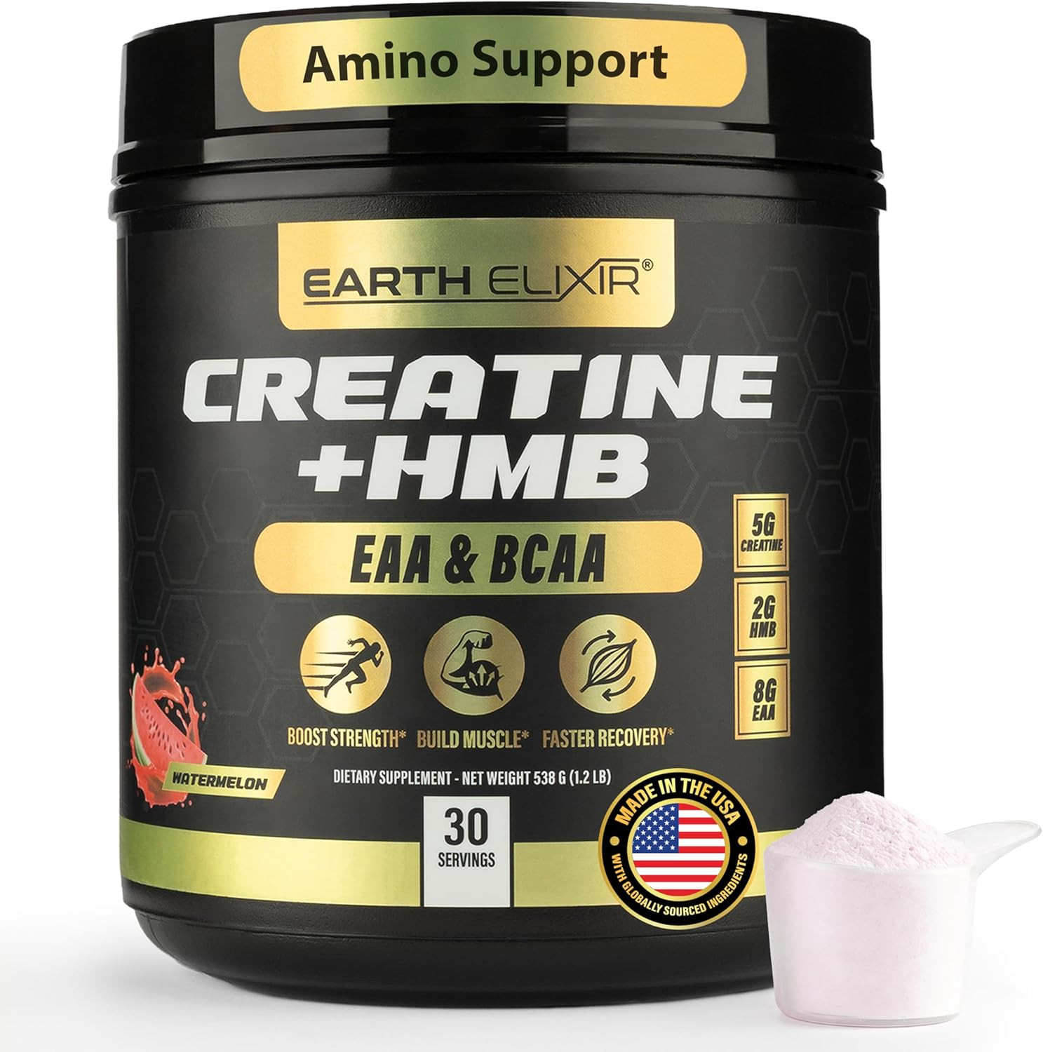 Creatine HMB Supplements for Men and Women W/Essential Amino Acids | EAA & BCAA