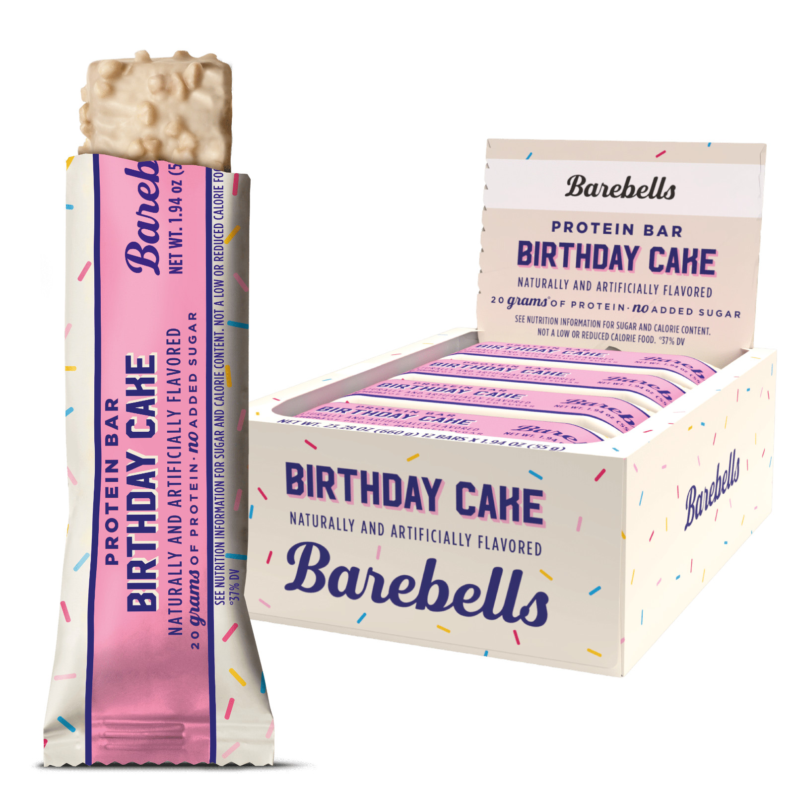 Barebells Protein Bar Birthday Cake 12 Bars Barebell Bar NEW!!