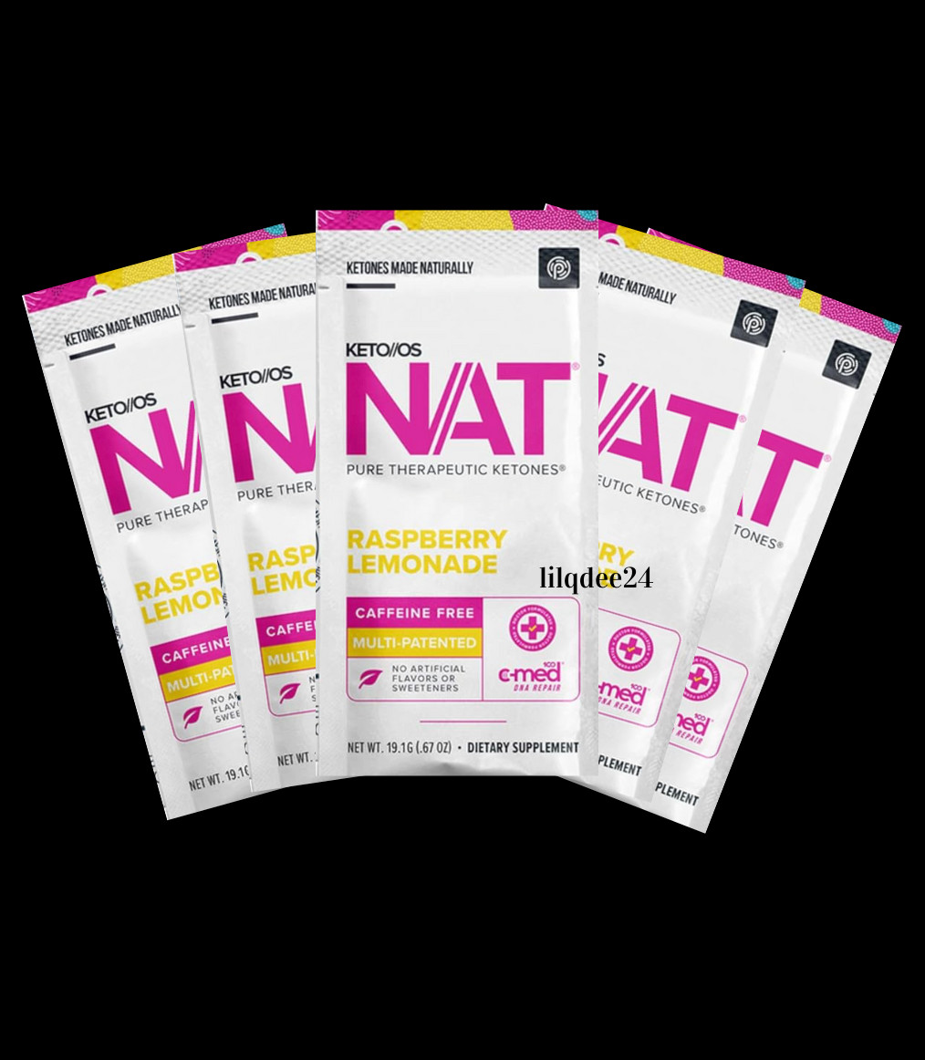 🔥Pruvit Keto OS NAT Raspberry Lemonade Caffeine Free Ketones 5 Pk EXP 2/26