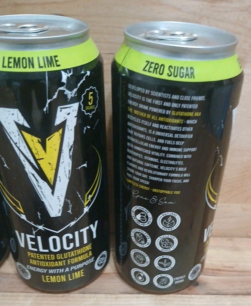 3CT: VELOCITY ENERGY DRINK Patented Glutathione/Antioxidant Formula Orang/Cream