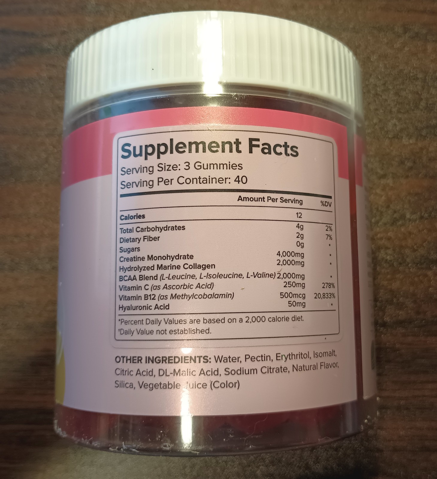 Creatine Monohydrate Gummies for Women – Strawberry & Lemon