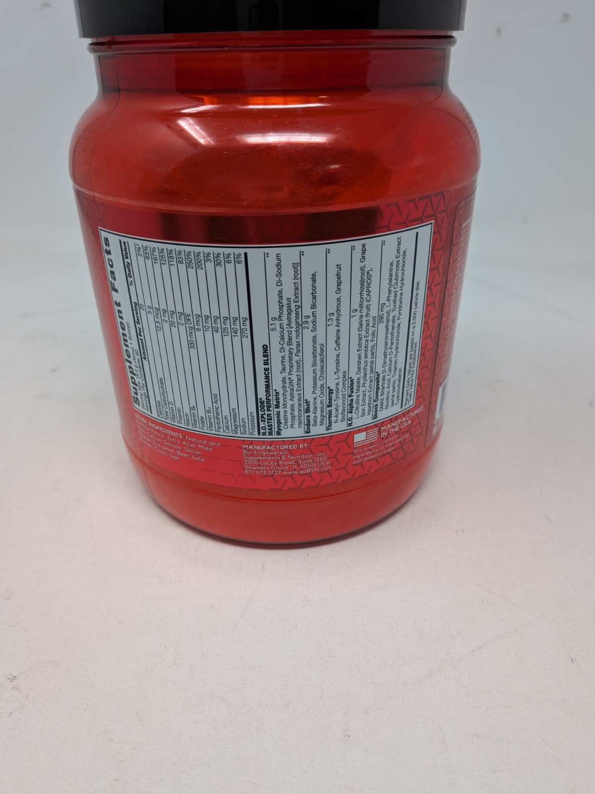 BSN No-XPLODE Pre-Workout 2.45lb 60 Servings Watermelon Exp:10/31/27
