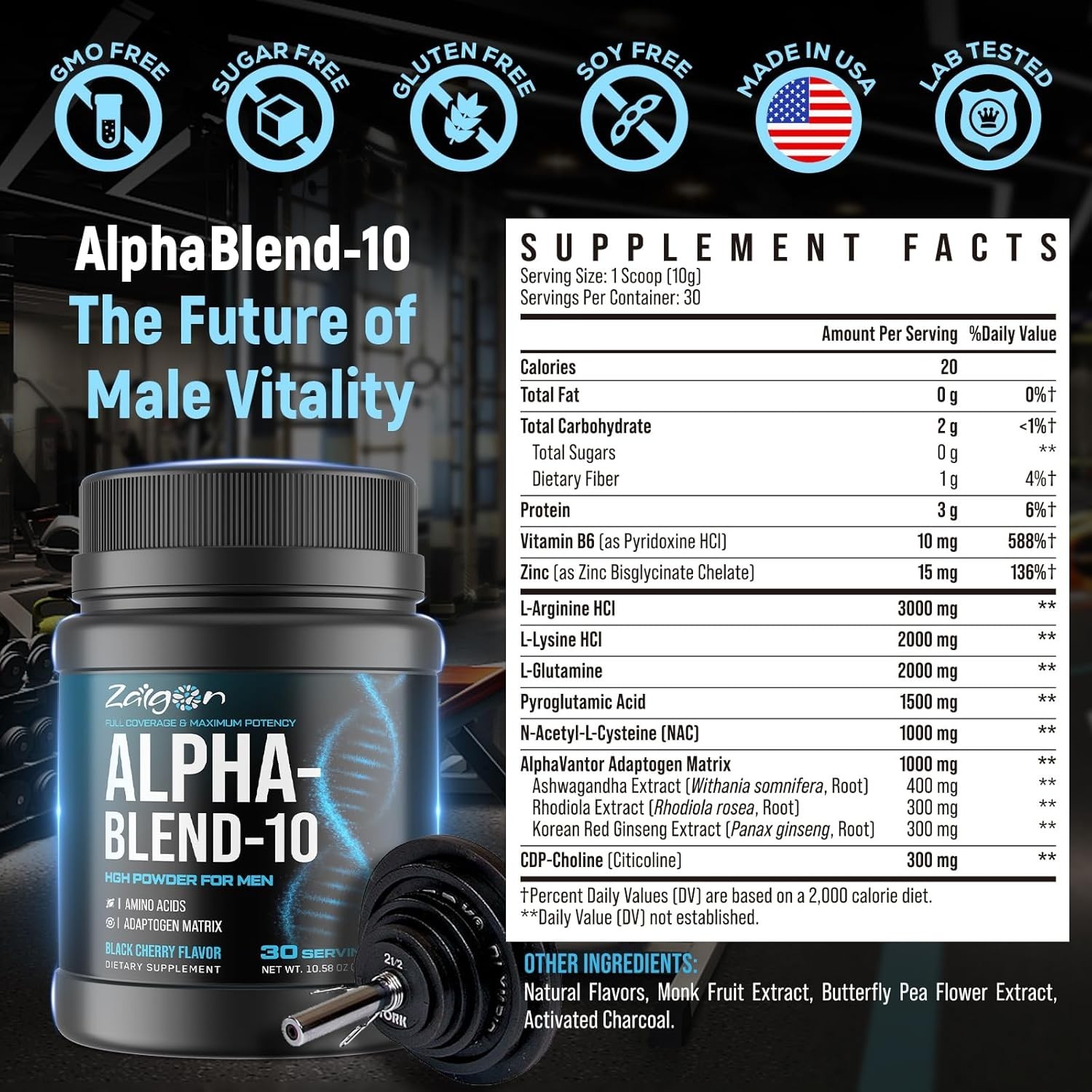 HGH Supplements for Men, Testosterone Booster, Belly Fat Burner & Muscle Buil…