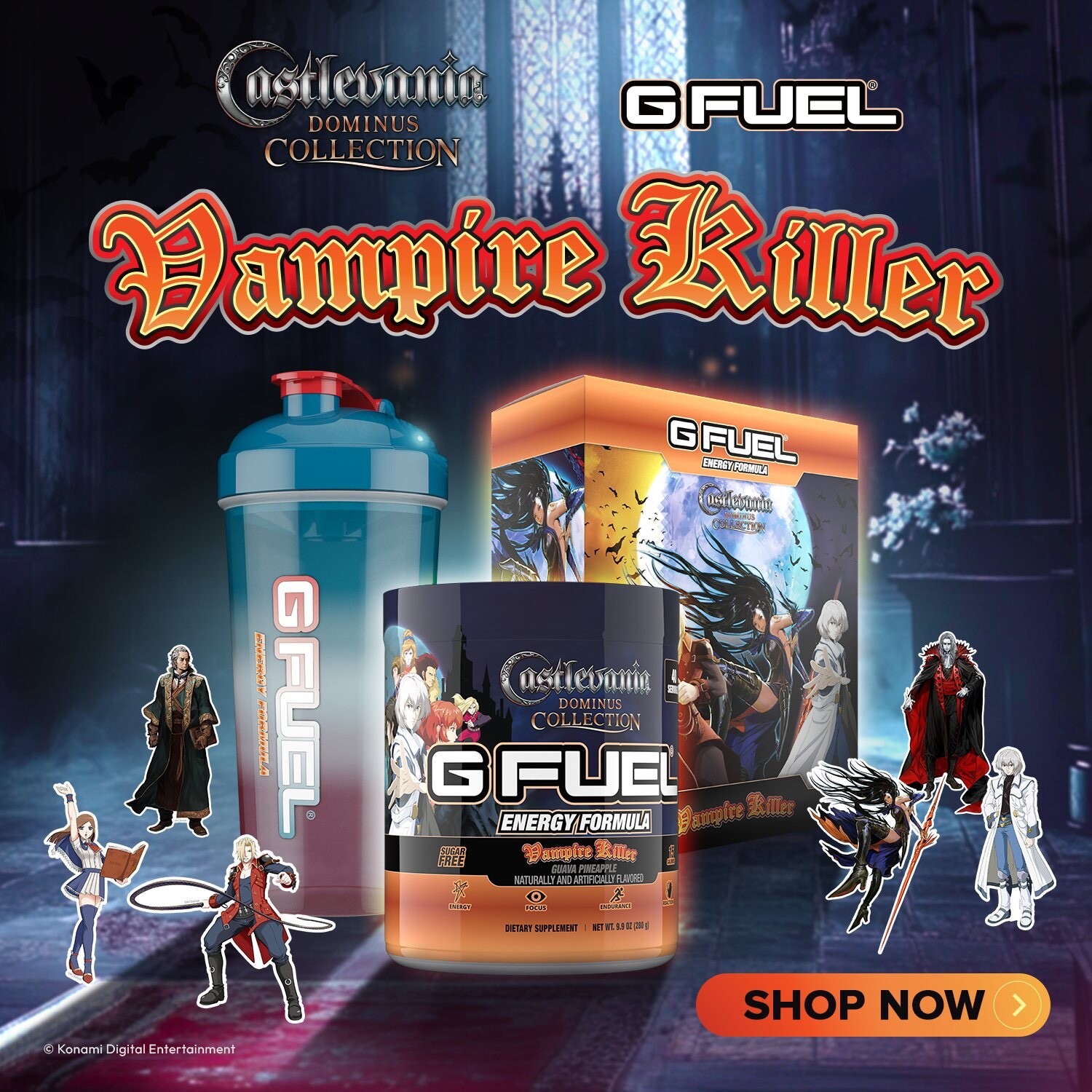 G Fuel Cyberpunk Edgerunners 2077 Immuno-Fluid Collector’s Box Tub + Shaker Cup