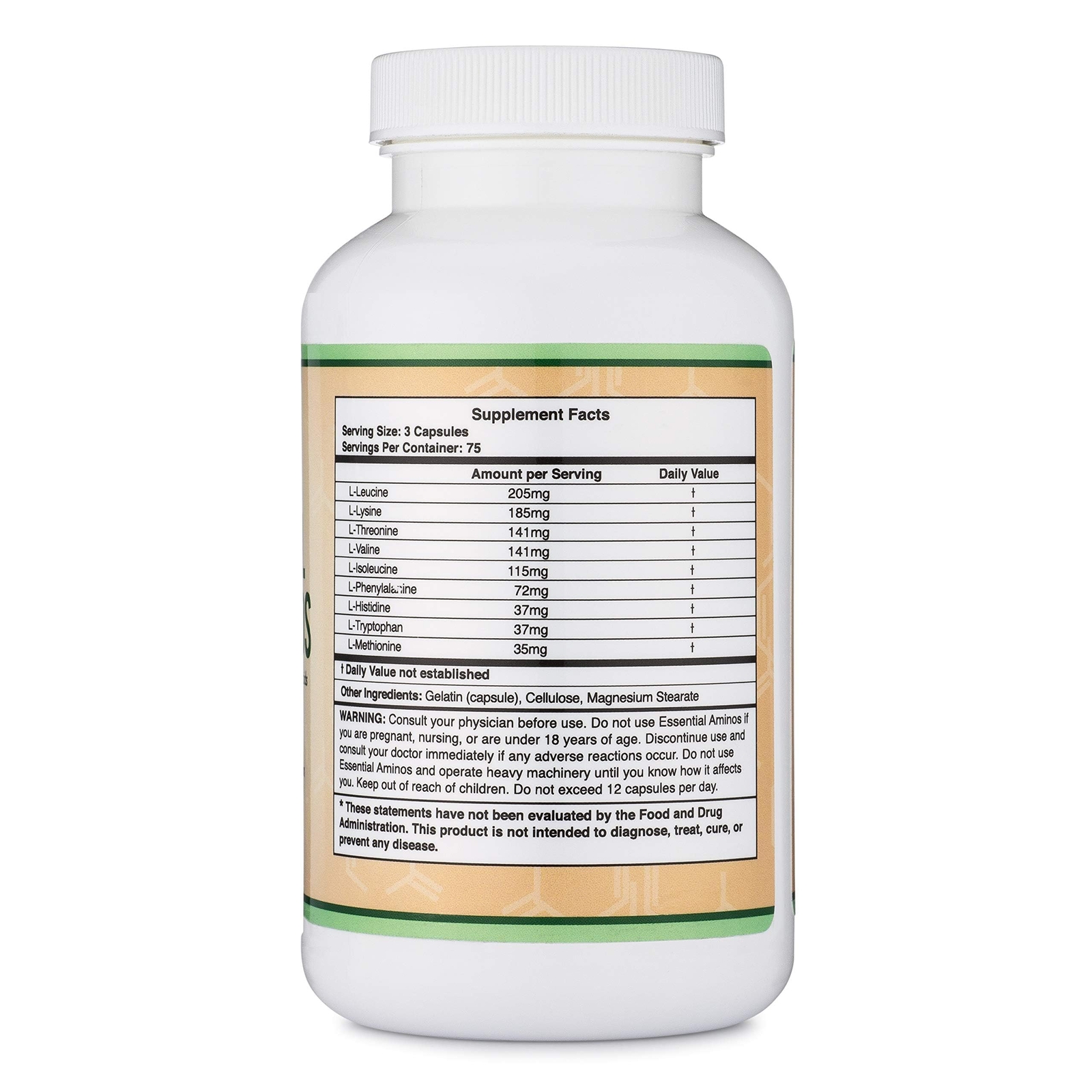 Essential Amino Acids – 1 Gram Per Serving Powder Blend of All 9 Essential A…