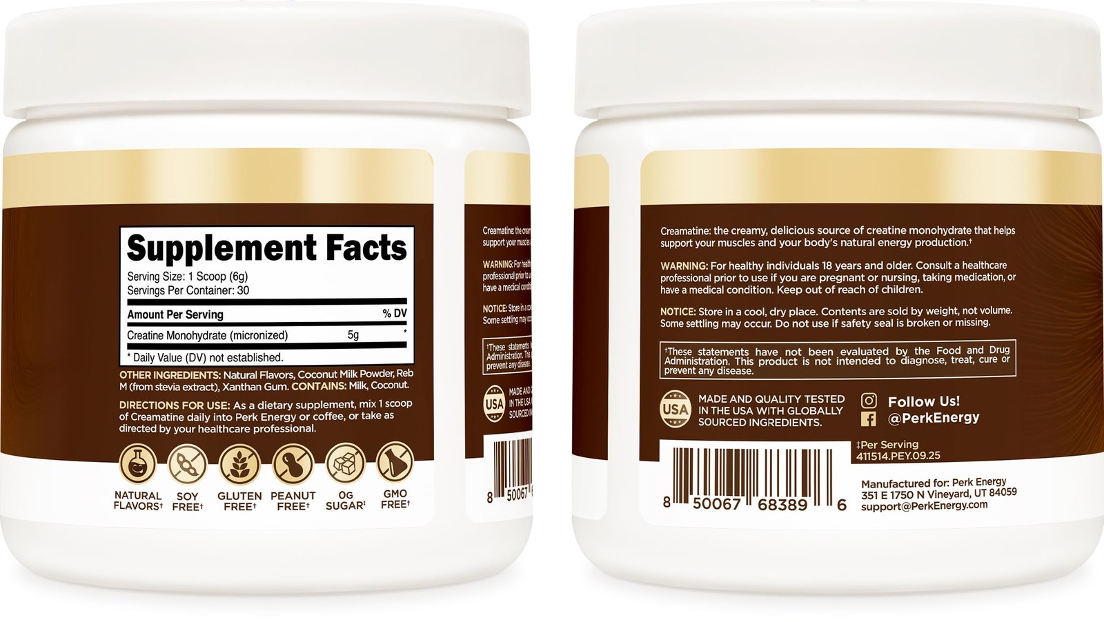 Creamatine (Coconut Cream) 30 Servings – Flavored Creatine Monohydrate, 5g of…