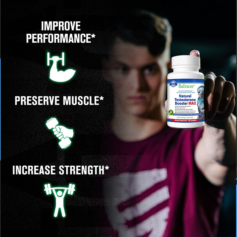 Testosteron Booster Monster Test for Men Testosterona 60 Capsules