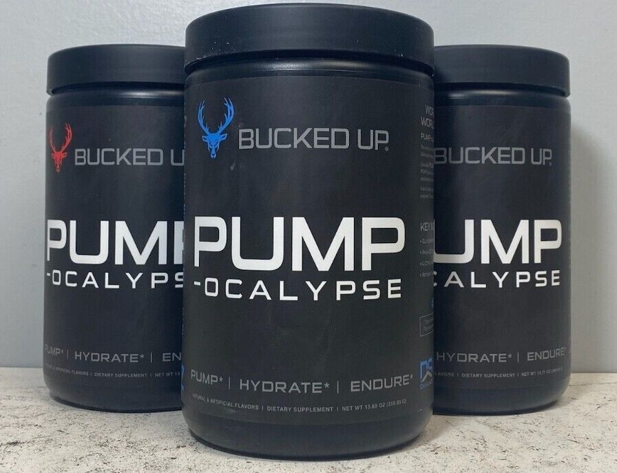 Bucked Up PUMPOCALYPSE Pump Hydrate Endure Dietary Supplement 30 Scoops USA Made