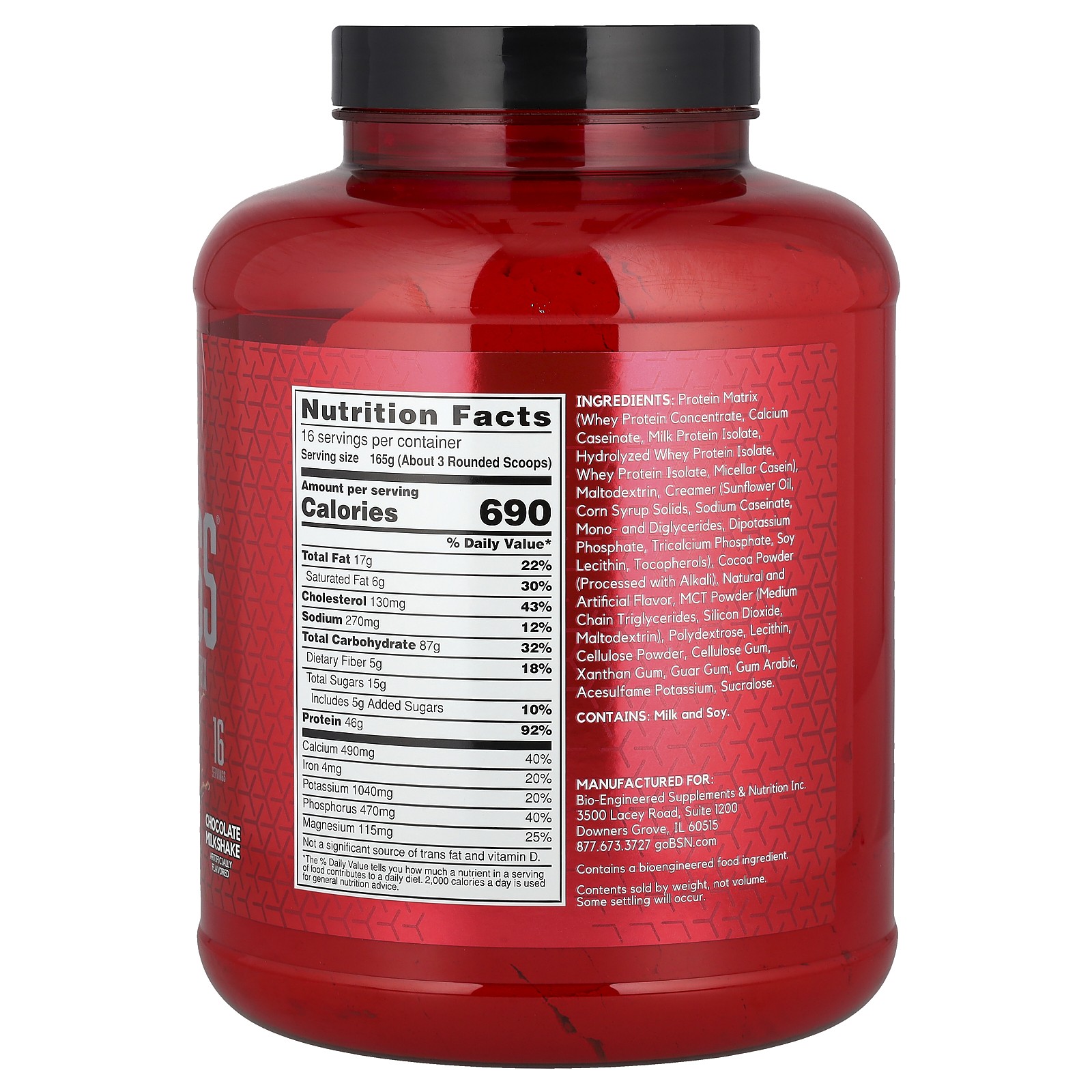 True-Mass, Ultra Premium Protein/Carb Matrix, Chocolate Milkshake, 5.82 lbs