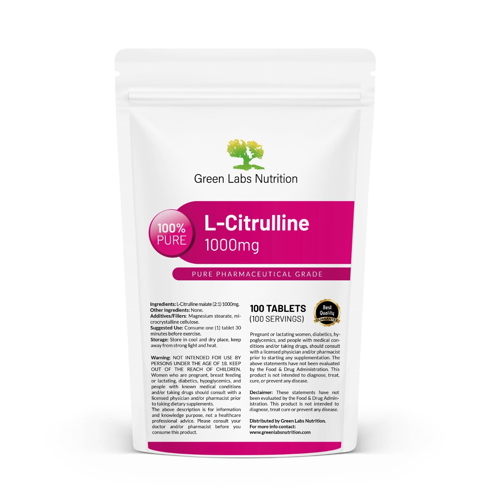 CITRULLINE MALATE 1000mg tablets GREAT MUSCLE PUMP FAST REGENERATION
