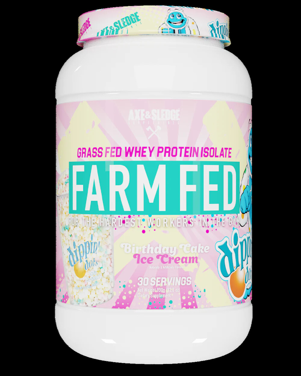 Axe & Sledge Farm Fed V2 & V1 Grass-Fed Whey Protein Isolate 30 Servings NEW