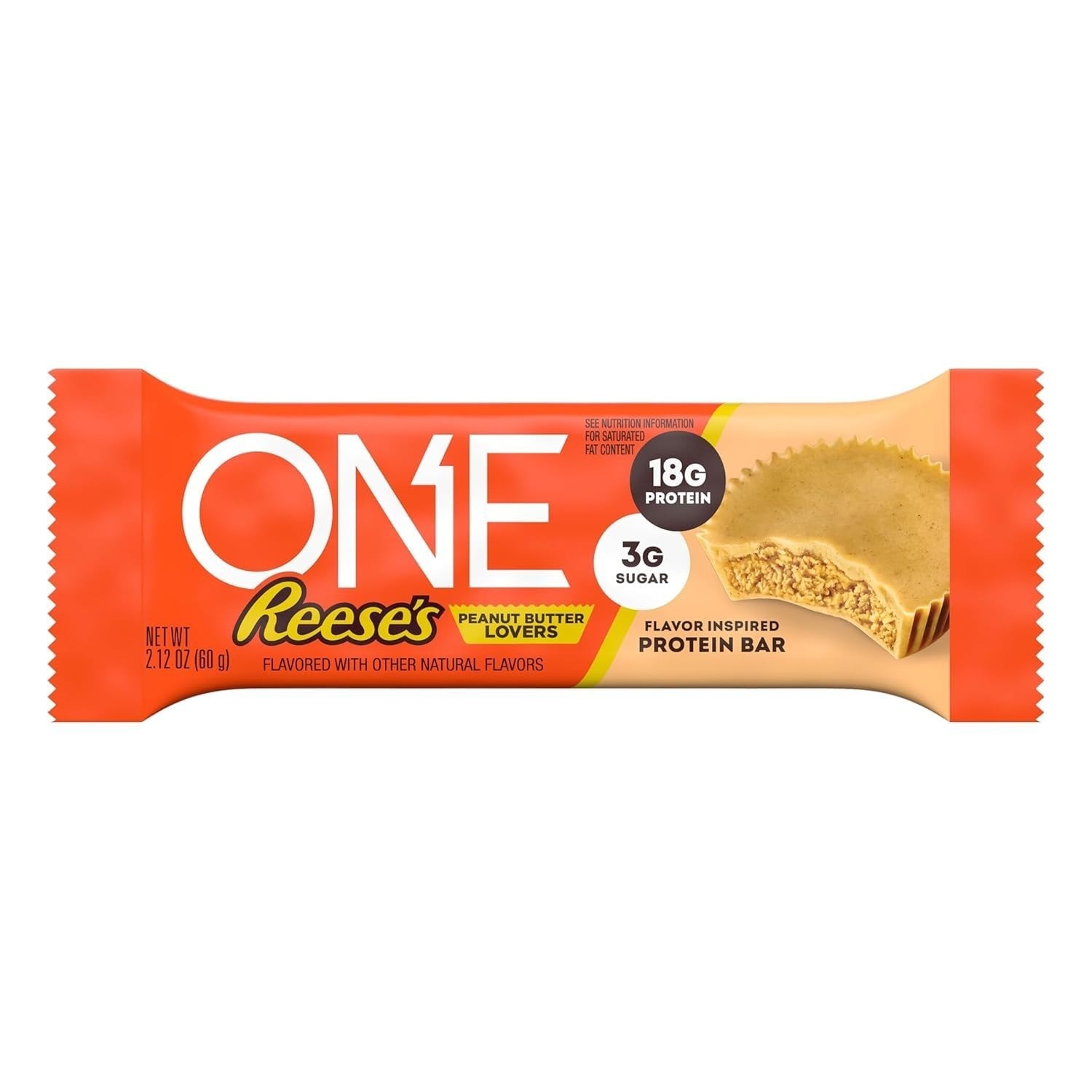 ONE Reese’s Peanut Butter Protein Bar, 18g Protein, Gluten Free, 12 ct