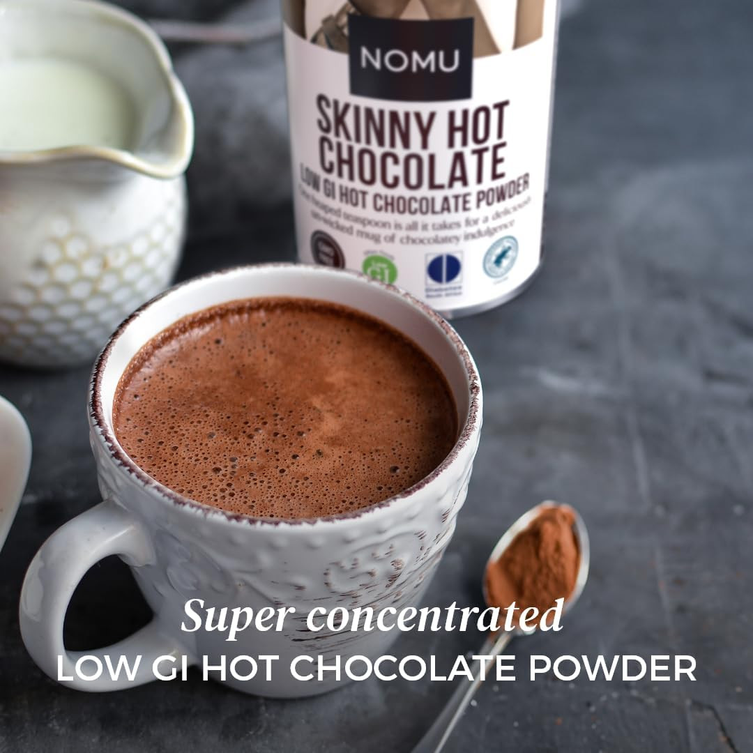Skinny 60% Cocoa Hot Chocolate (33 Servings) | 20 Calories Only, Keto Diet Drink